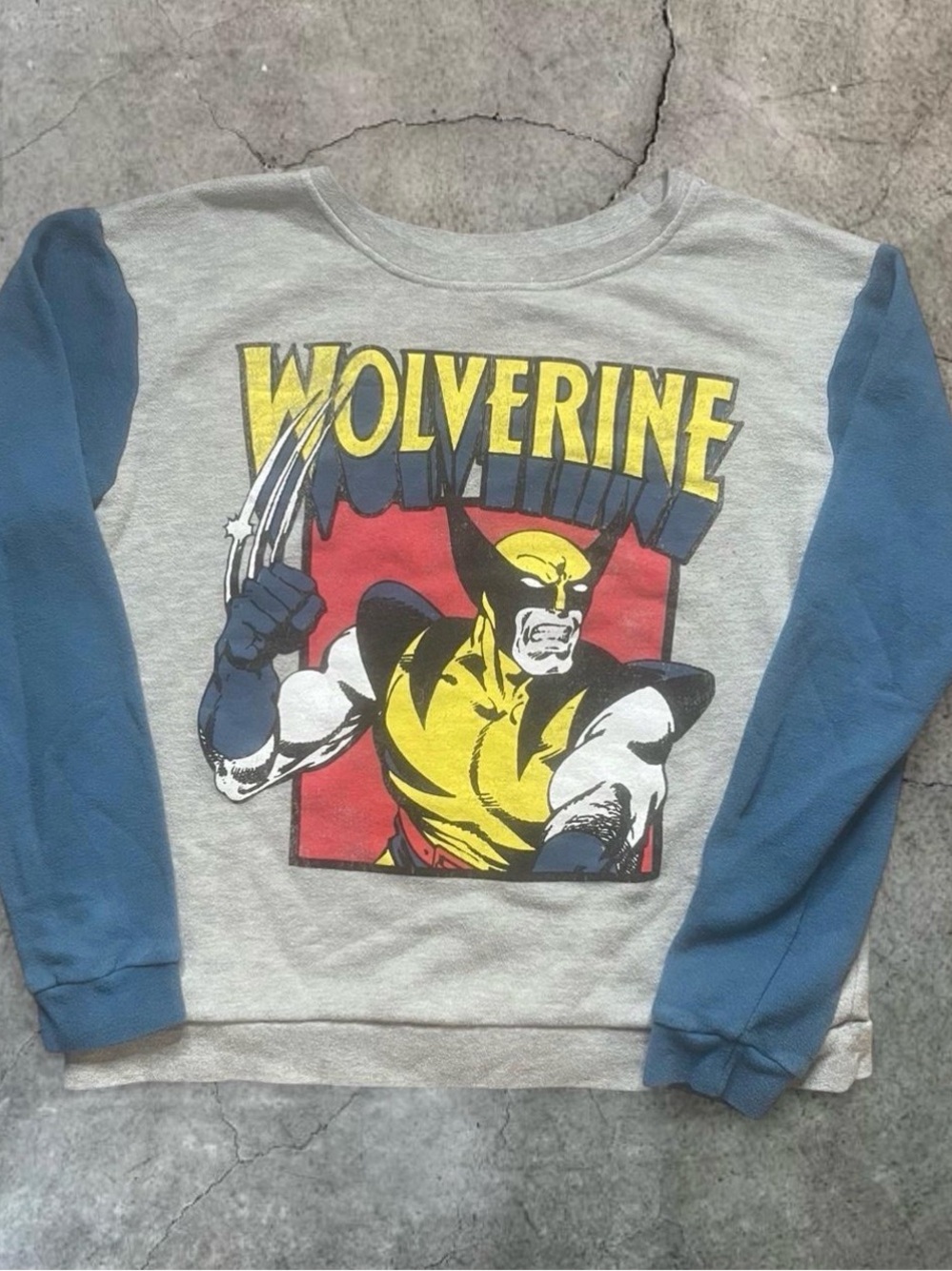 Wolverine Graphic Crewneck Sweatshirt - Yellow, Red, Blue